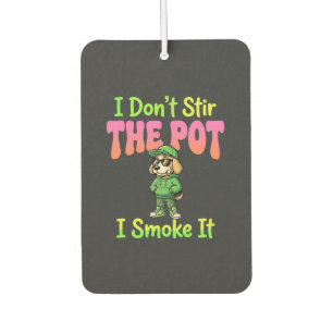 Désodorisant Pour Voiture Chien Fumeur de Joint Drôle Stoner