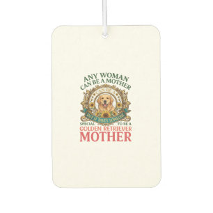 Désodorisant Pour Voiture Chien mère Golden Retriever Tournesols Abeilles_1