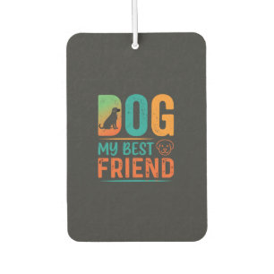 Désodorisant Pour Voiture Chien Mon Meilleur Ami Design Rétro