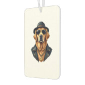 Désodorisant Pour Voiture Chien Retriever Doré Vintage Cool en Lunettes de S (Gauche)