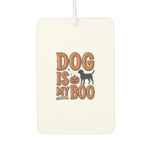 Désodorisant Pour Voiture Chien Vintage Est Mon Boo Halloween Conception de