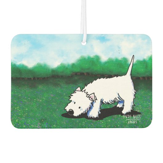 Désodorisant Pour Voiture Chien Westie (Devant)