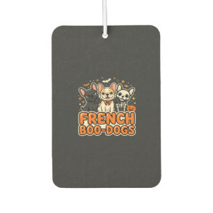 Désodorisant Pour Voiture Chiens Boo français Halloween French Bulldog Desig