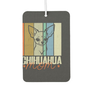 Désodorisant Pour Voiture Chihuahua Maman Vintage Amoureux de Chiens Fête de