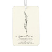 Désodorisant Pour Voiture Chiropractic Service Chiro Chiropractor  (Dos)