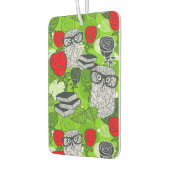 Désodorisant Pour Voiture Chouette en roses rouges (Gauche)