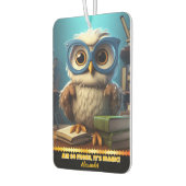 Désodorisant Pour Voiture Chouette lunette dans un coin bibliothèque cosy (Gauche)
