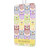 Désodorisant Pour Voiture Chouettes mignonnes, Chouette Motif, Chouettes col (Gauche)