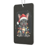 Désodorisant Pour Voiture Christmas Dog French Bulldog Xmas Frenchie Men Wom (Gauche)