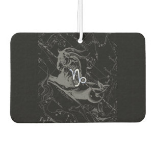 Désodorisant Pour Voiture Chrome Capricorn Symbole Zodiaque sur Hevelius