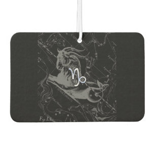 Désodorisant Pour Voiture Chrome Capricorn Symbole Zodiaque sur Hevelius