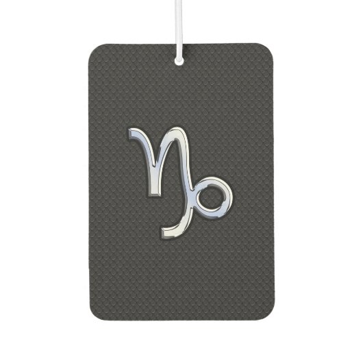 Désodorisant Pour Voiture Chrome moderne comme Capricorne Se connecter style (Devant)