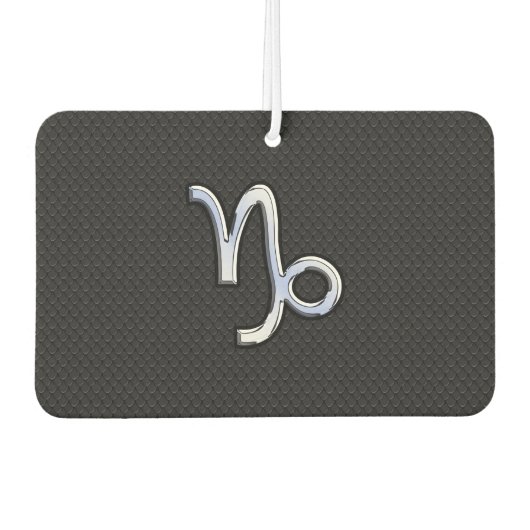 Désodorisant Pour Voiture Chrome moderne comme Capricorne Se connecter style (Devant)