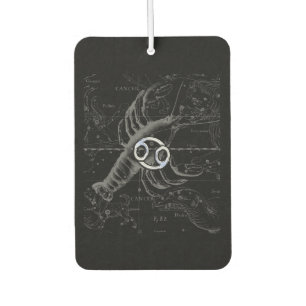 Désodorisant Pour Voiture Chrome style Cancer Zodiac Sign on Hevelius 1690