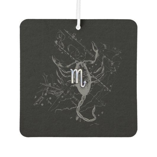 Désodorisant Pour Voiture Chrome Style Scorpio Zodiac Connexion Hevelius (Devant)