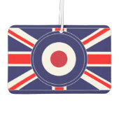 Désodorisant Pour Voiture Cible Union Jack Mods Angleterre (Dos)