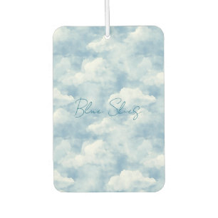 Désodorisant Pour Voiture Cieux bleus Nuages Tropicaux Fleurs blanches