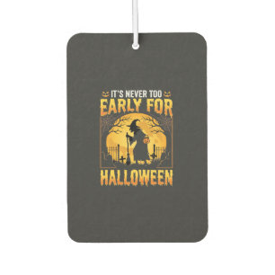 Désodorisant Pour Voiture Cimetière de sorcière d'Halloween vintage précoce