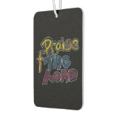 Désodorisant Pour Voiture Citation de Christian "Louez l'Eternel" (Gauche)