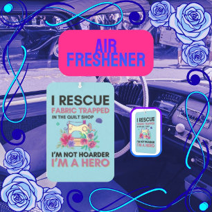 Désodorisant Pour Voiture Citation de couture drôle Machine à coudre florale
