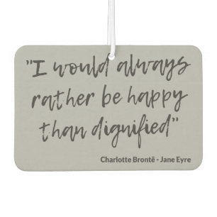 Désodorisant Pour Voiture Citation de Jane Eyre I
