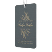 Désodorisant Pour Voiture Citation sur mesure Elegant Botanique Moderne Witt (Gauche)