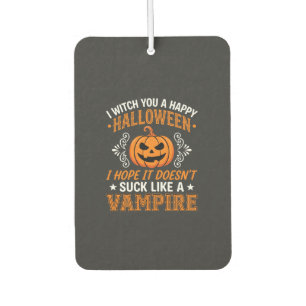 Désodorisant Pour Voiture Citrouille de vampire drôle d'Halloween