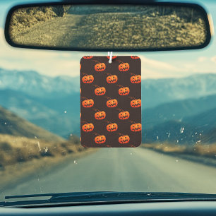 Désodorisant Pour Voiture Citrouille D'Halloween, Citrouille Orange Trou Ou 