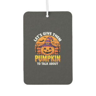 Désodorisant Pour Voiture Citrouille drôle Pun Halloween Design2 (1)_1