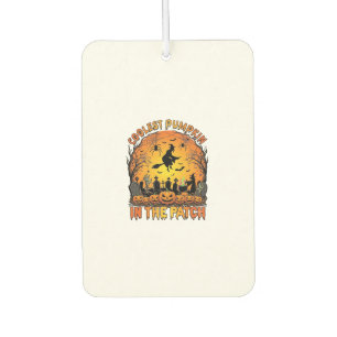 Désodorisant Pour Voiture Citrouille la plus cool Patch Halloween Sorcière A
