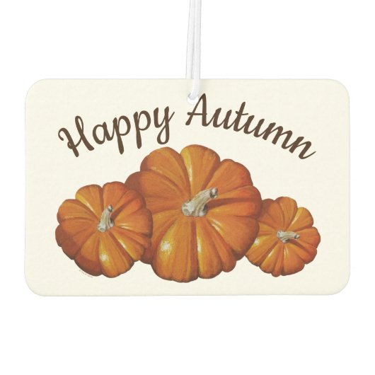 Désodorisant Pour Voiture Citrouille, Squash Automne Harvest Air Freshener (Dos)