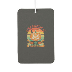 Désodorisant Pour Voiture Citrouilles Regard Fixe Halloween Crâne Rétro Couc