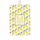 Désodorisant Pour Voiture Citrus citron Nom du monogramme (Dos)