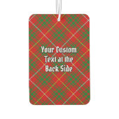 Désodorisant Pour Voiture Clan Bruce Crest sur Tartan (Dos)