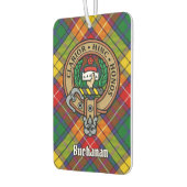 Désodorisant Pour Voiture Clan Buchanan Crest sur Tartan (Gauche)