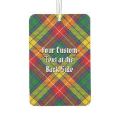 Désodorisant Pour Voiture Clan Buchanan Crest sur Tartan (Dos)