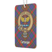 Désodorisant Pour Voiture Clan Carnegie Crest sur Tartan (Gauche)
