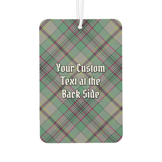 Désodorisant Pour Voiture Clan Craig Crest sur Tartan (Dos)