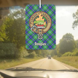 Désodorisant Pour Voiture Clan Douglas Crest sur Tartan