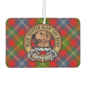Désodorisant Pour Voiture Clan Forrester Crest sur Tartan (Devant)
