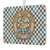 Désodorisant Pour Voiture Clan Haig Crest over Check Tartan (Gauche)