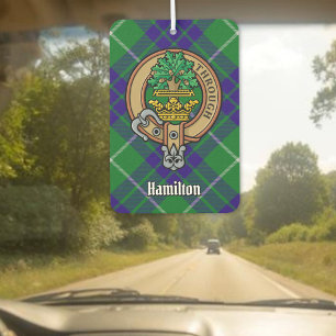 Désodorisant Pour Voiture Clan Hamilton Crest sur la chasse Tartan
