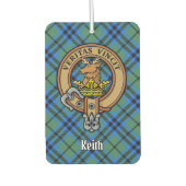 Désodorisant Pour Voiture Clan Keith Crest sur Tartan (Devant)