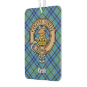 Désodorisant Pour Voiture Clan Keith Crest sur Tartan (Gauche)