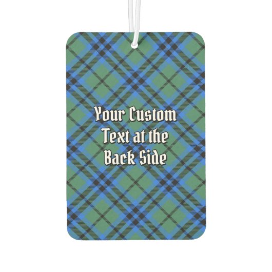Désodorisant Pour Voiture Clan Keith Crest sur Tartan (Dos)