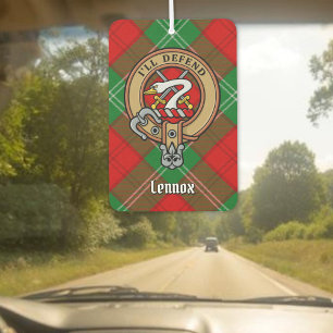 Désodorisant Pour Voiture Clan Lennox Crest sur Tartan