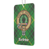 Désodorisant Pour Voiture Clan MacArthur Crest sur Tartan (Gauche)