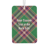 Désodorisant Pour Voiture Clan MacFarlane Crest sur Tartan de chasse moderne (Dos)