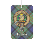 Désodorisant Pour Voiture Clan MacLaren Crest sur Tartan (Devant)