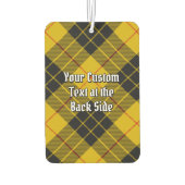 Désodorisant Pour Voiture Clan MacLeod de Lewis Crest sur Tartan (Dos)